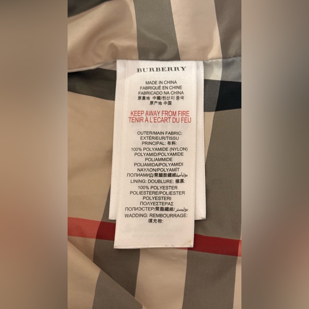 Burberry Navy Quilted Kids Jacket - Picture 9 of 11